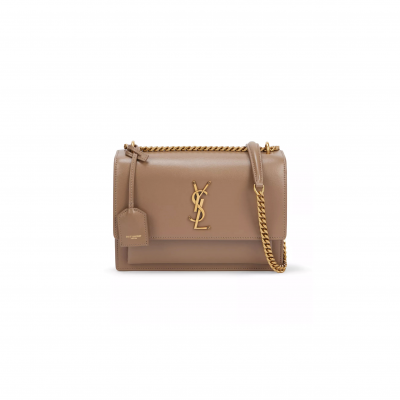 YSL SUNSET LEATHER CROSS-BODY BAG 8933567 (25*18*5cm)